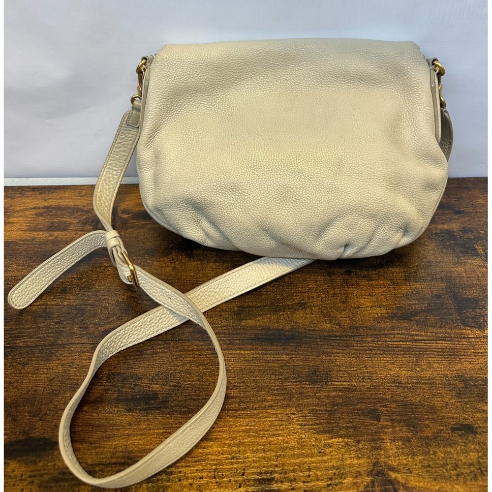 Marc by Marc Jacobs Classic Q NATASHA Biege Crossbody Leather Shoulder Bag *Flaw - Picture 14 of 16